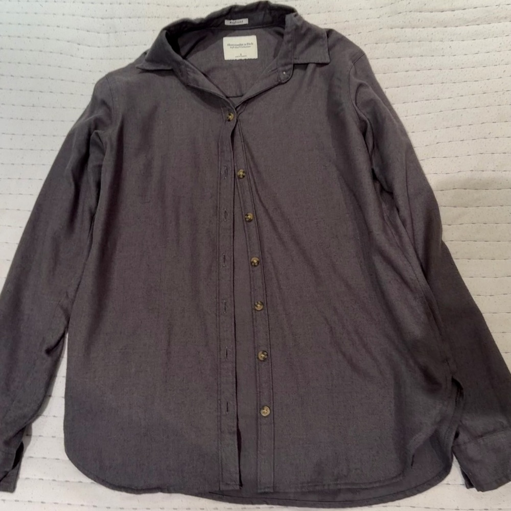 Abercrombie Soft AF Boyfriend Shirt S